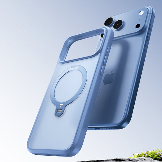 MagSafe Case for Apple iPhone 18 Pro Max / 17 Pro Max, Torras, Ostand Spin, Blue