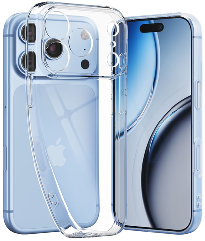 Case for Apple iPhone 18 Pro Max / 17 Pro Max, Tech-Protect, Flexair with Screen Protector, Transparent