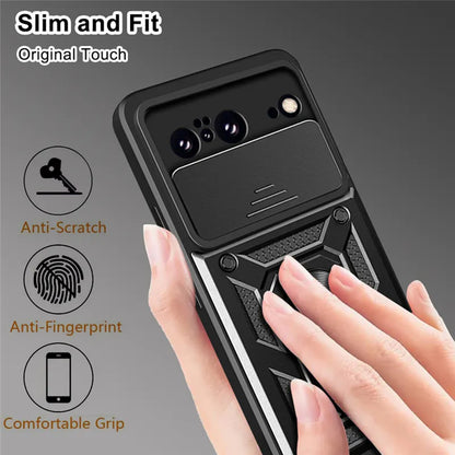 Case for Google Pixel 8, Techsuit, CamShield, Black