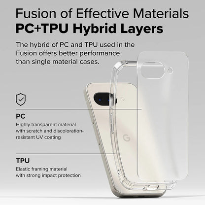 Case for Google Pixel 9a, Ringke, Fusion, Matte Transparent