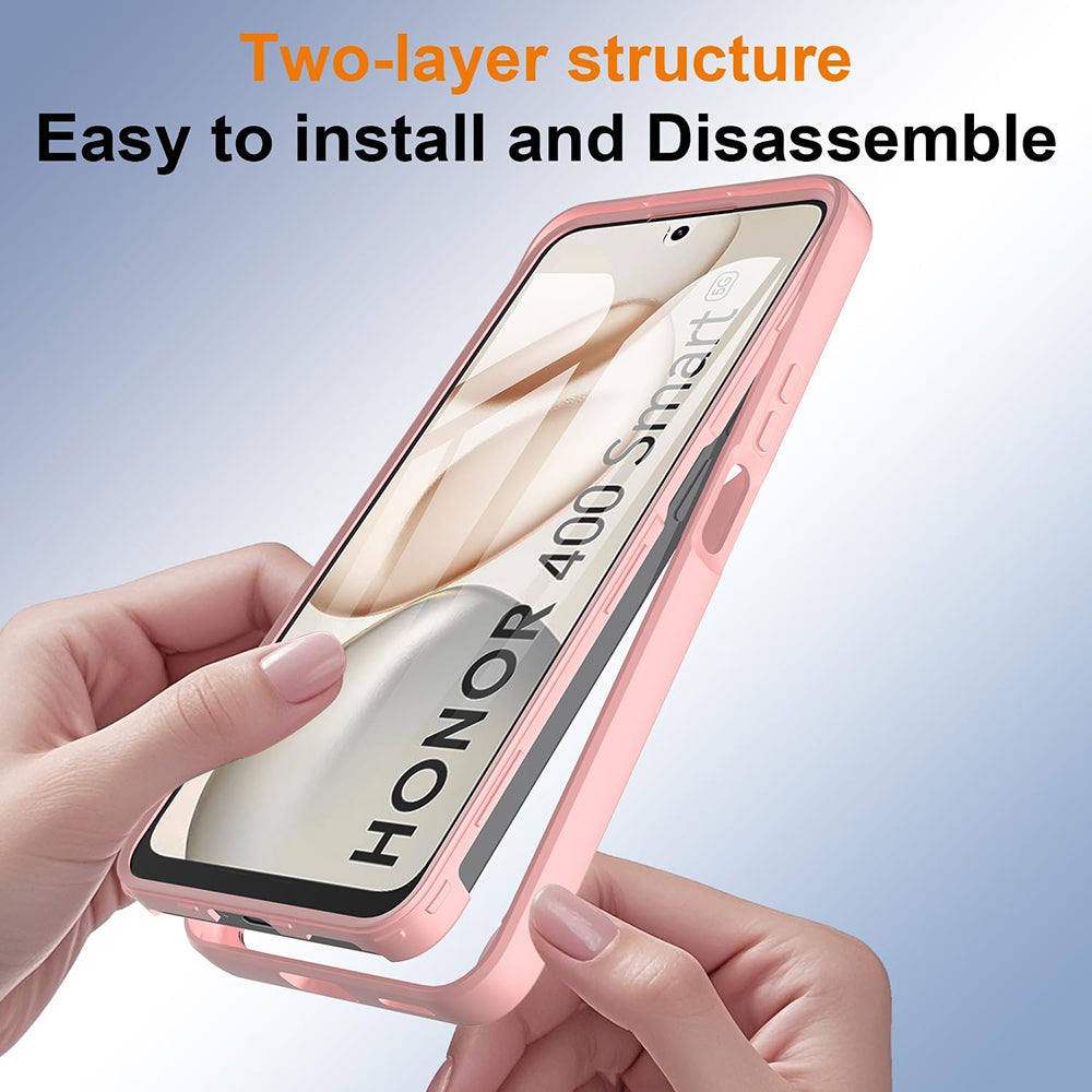 Case for Honor 400 Smart 4G / X7d 4G / 400 Smart 5G, Techsuit, ColorVerse 360, Pink