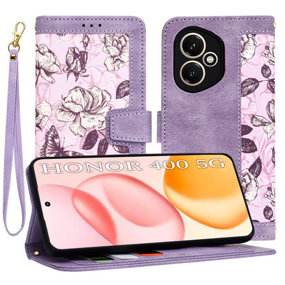 Case for Honor 400, Techsuit, FlipCraft, Purple