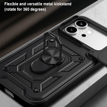Case for Honor 600 Pro / 600, Techsuit, CamShield, Black