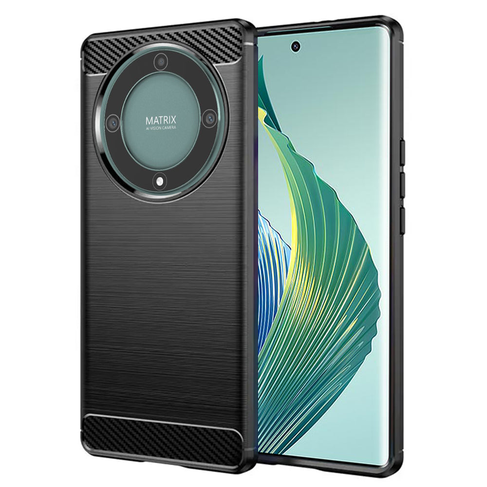 Case for Honor Magic5 Lite, Techsuit, Carbon, Black