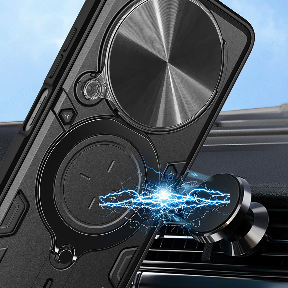 Case for Honor Magic8 Lite, Techsuit, CamGuard Pro, Red