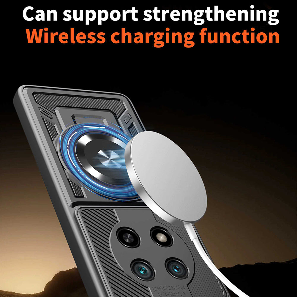 Case for Honor Magic8 Lite, Techsuit, RuggedCam, Black