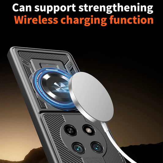 Case for Honor Magic8 Lite, Techsuit, RuggedCam, Black