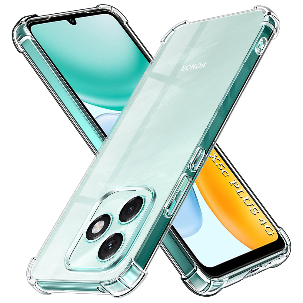 Case for Honor X5c Plus, Techsuit, Shockproof Clear, Transparent