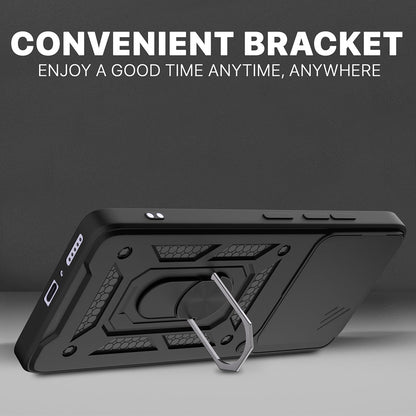 Case for Honor X6c, Techsuit, CamShield, Black