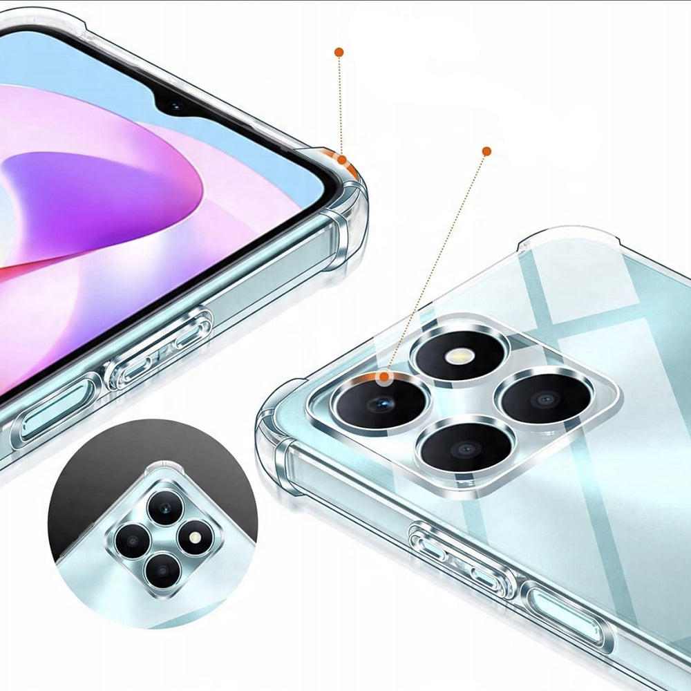 Case for Honor X6c, Techsuit, Shockproof Clear, Transparent