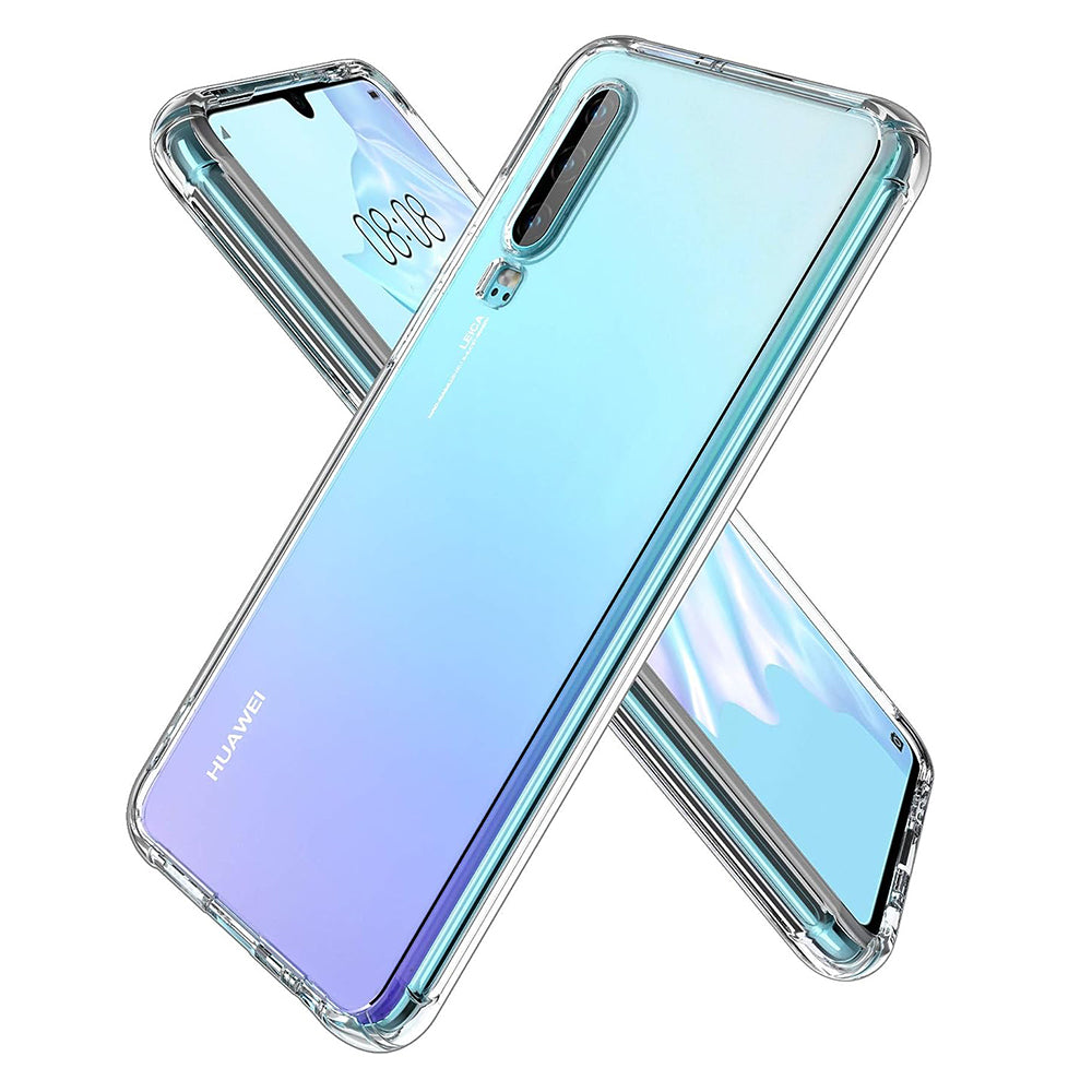 Case for Huawei P30, Techsuit, Shockproof Clear, Transparent