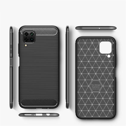 Case for Huawei P40 lite 4G, Techsuit, Carbon, Black