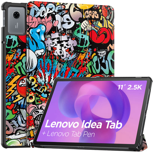Case for Lenovo Idea Tab 11, Techsuit, FoldPro Urban Vibe, Multicolor