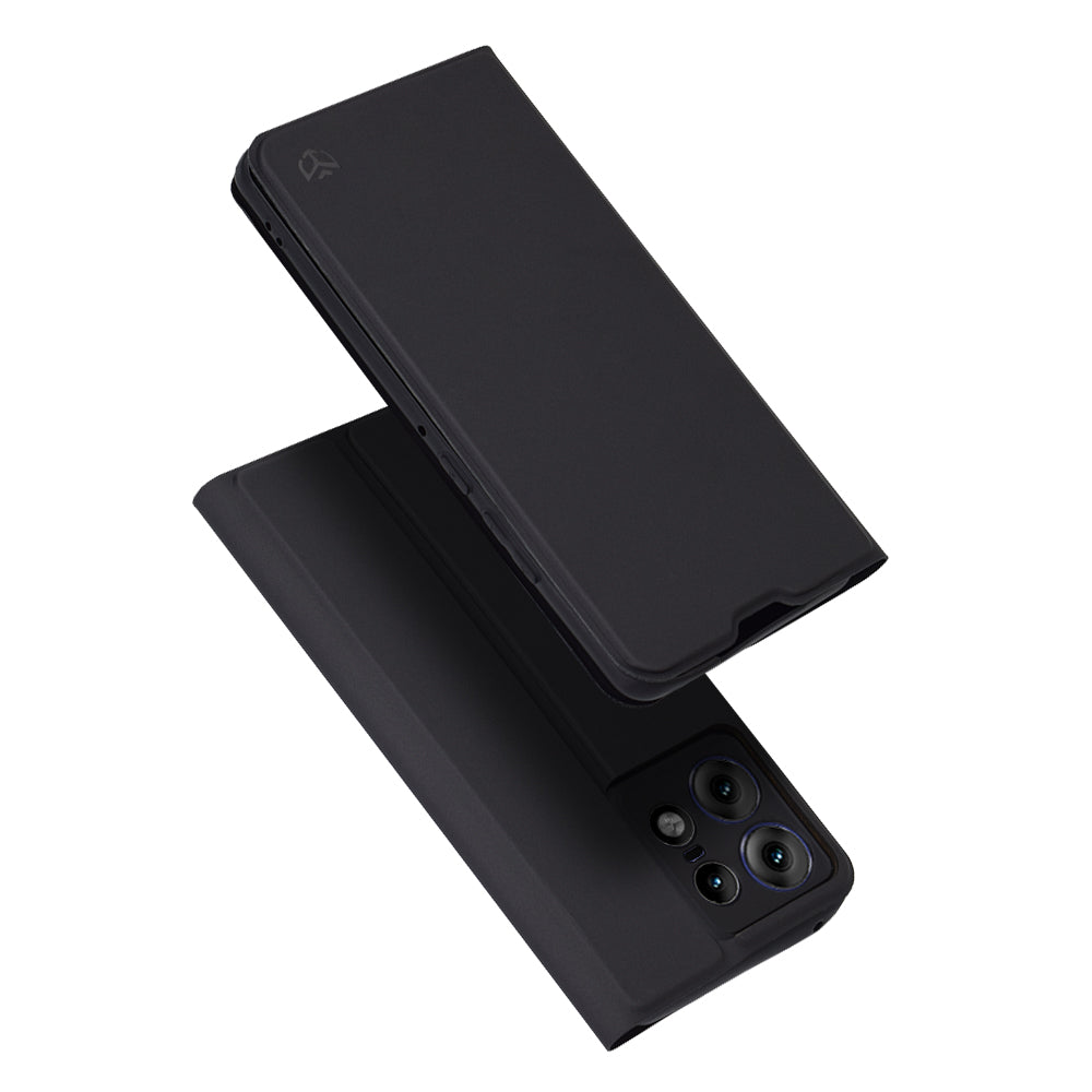 Case for Motorola Edge 50 Pro, Techsuit, Magskin Book, Black