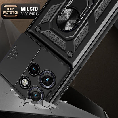 Case for Motorola Edge 50, Techsuit, CamShield, Black