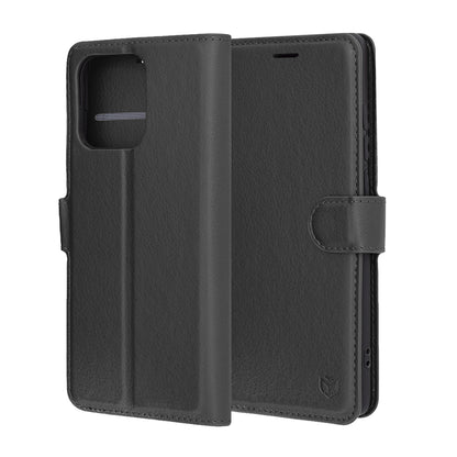 Case for Motorola Edge 60 Fusion / Edge 60, Techsuit, Leather Folio, Black