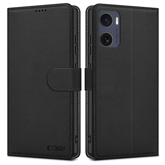 Case for Motorola Moto E15 / G05, Tech-Protect, Wallet, Black