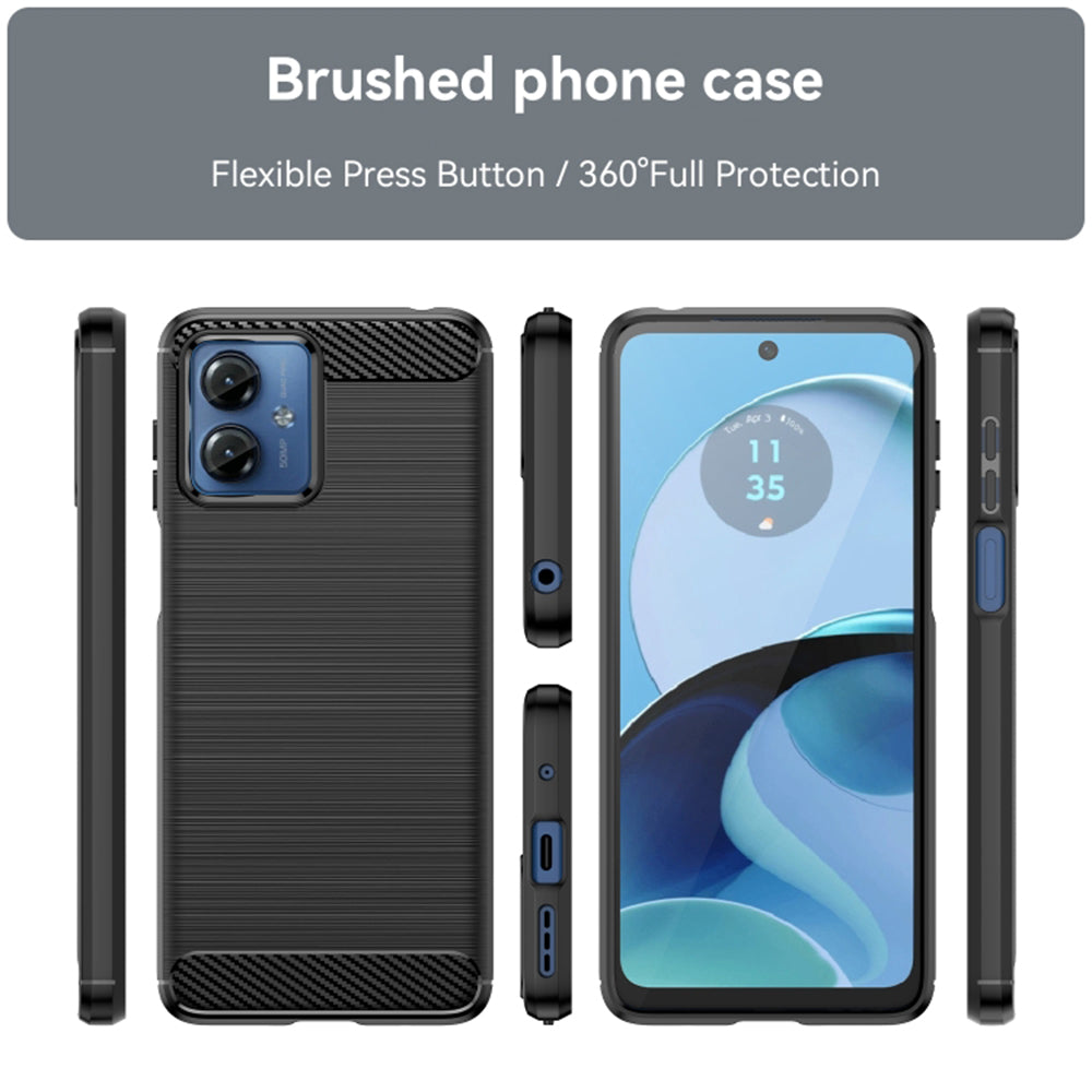 Case for Motorola Moto G14, Techsuit, Carbon, Black