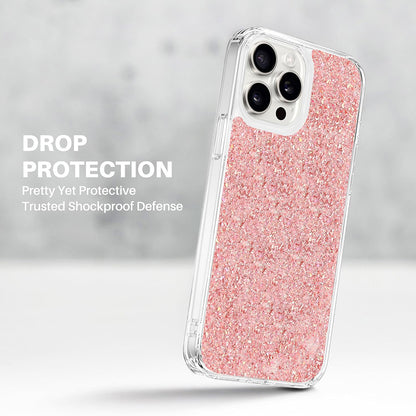Case for Motorola Moto G14, Techsuit, Sparkly Glitter, White