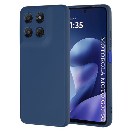 Case for Motorola Moto G47 / G37 Power / G37, Techsuit, SoftFlex, Navy Blue