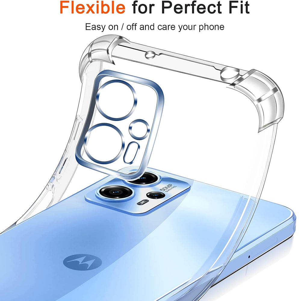 Case for Motorola Moto G62 5G, Techsuit, Shockproof Clear, Transparent