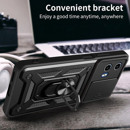 Case for Motorola Moto G67 Power / G57 Power, Techsuit, CamShield, Black