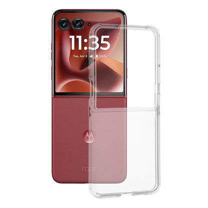 Case for Motorola Razr 60 Ultra, Techsuit, Clear, Transparent