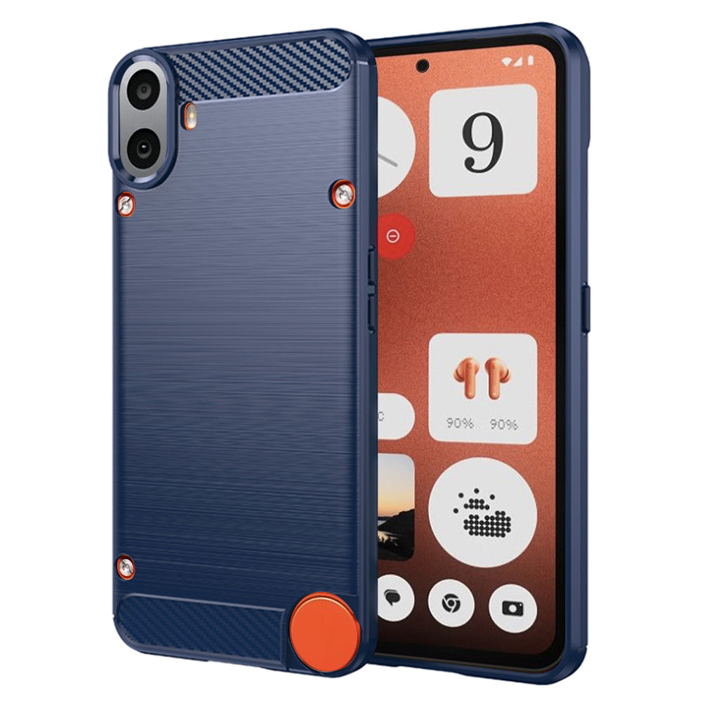 Case for Nothing CMF Phone 1, Techsuit, Carbon, Blue