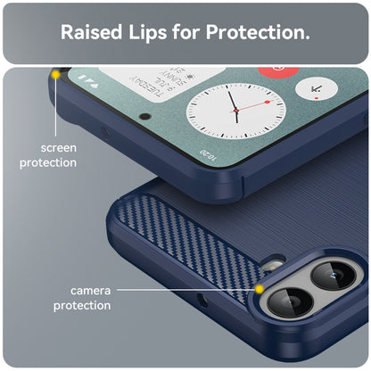 Case for Nothing CMF Phone 1, Techsuit, Carbon, Blue