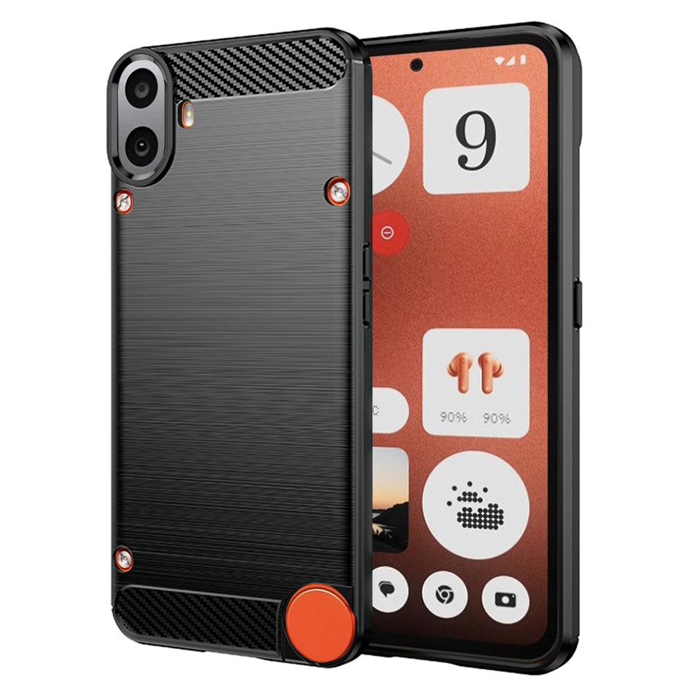 Case for Nothing CMF Phone 1, Techsuit, Carbon, Black