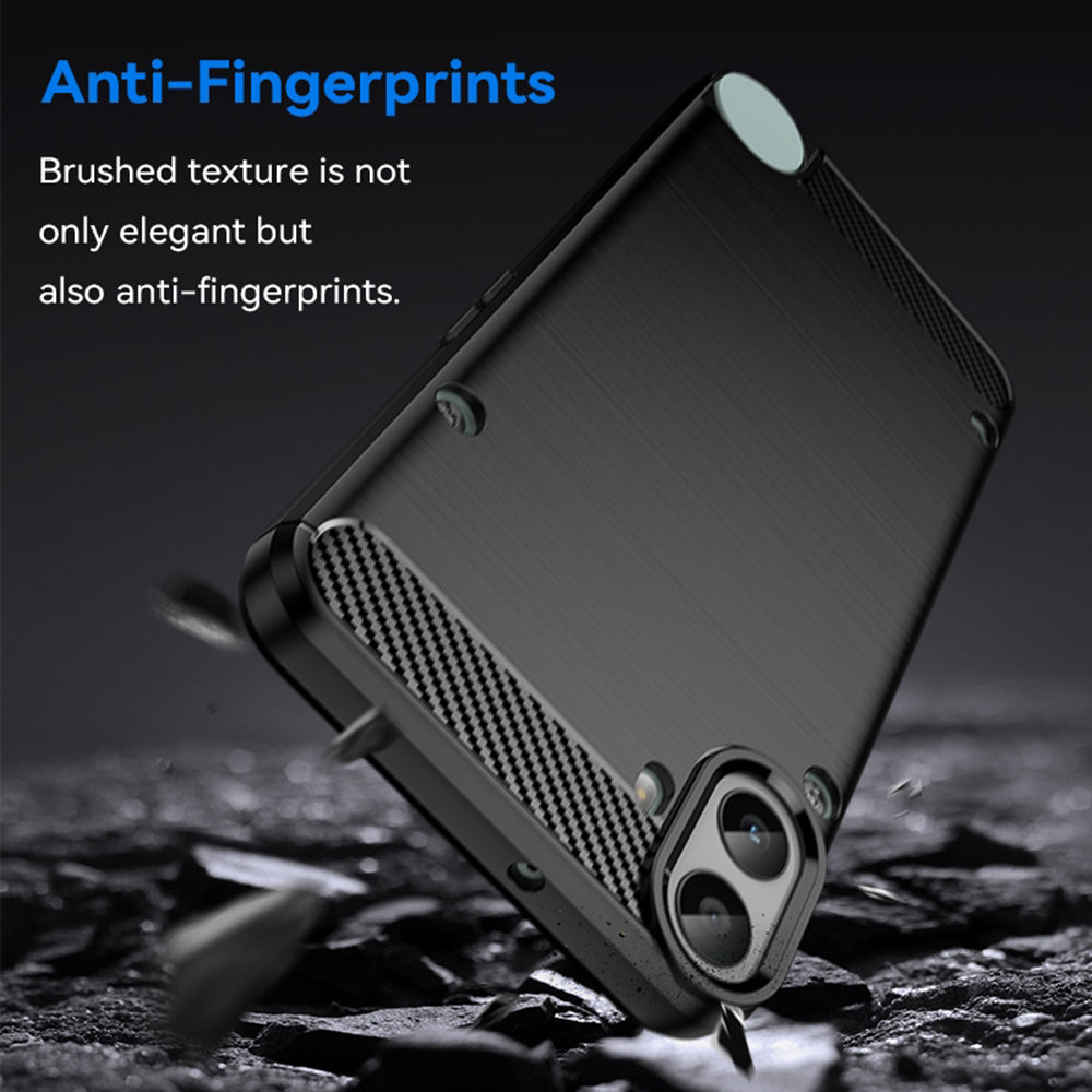 Case for Nothing CMF Phone 1, Techsuit, Carbon, Black