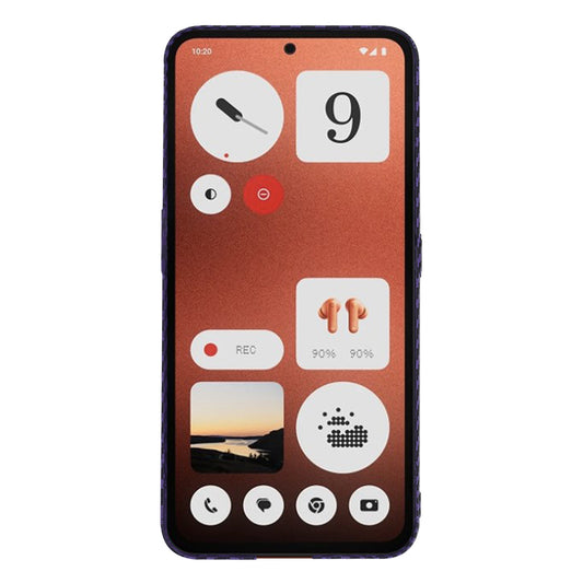Case for Nothing CMF Phone 1, Techsuit, Carbonite FiberShell, Purple