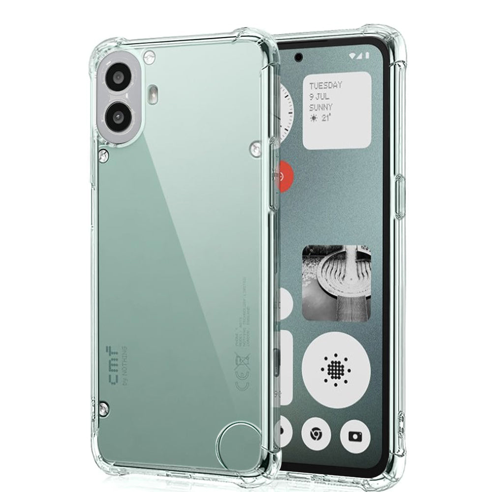 Case for Nothing CMF Phone 1, Techsuit, Shockproof Clear, Transparent