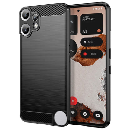 Case for Nothing CMF Phone 2 Pro, Techsuit, Carbon, Black