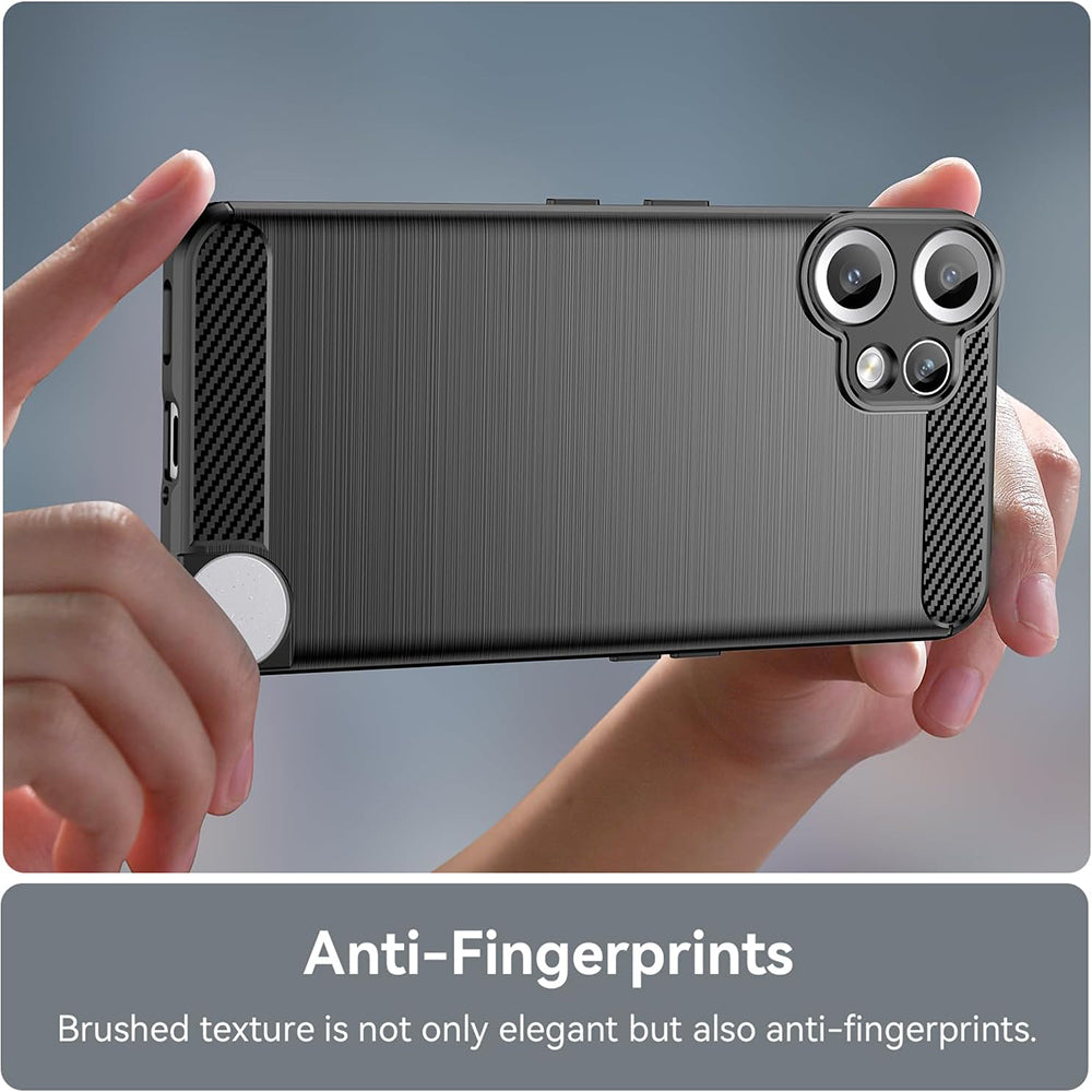 Case for Nothing CMF Phone 2 Pro, Techsuit, Carbon, Black