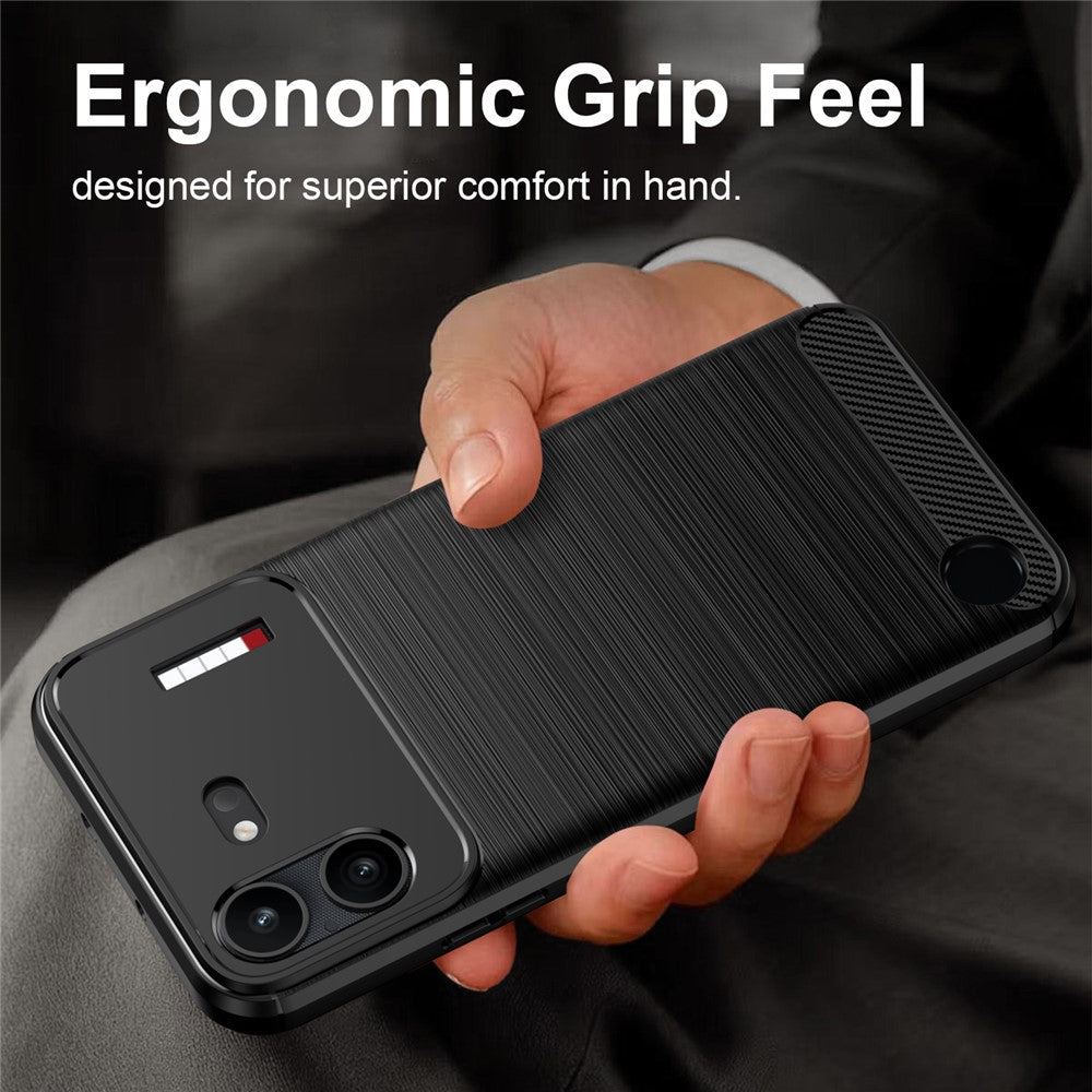 Case for Nothing Phone (4b), Techsuit, Carbon, Black