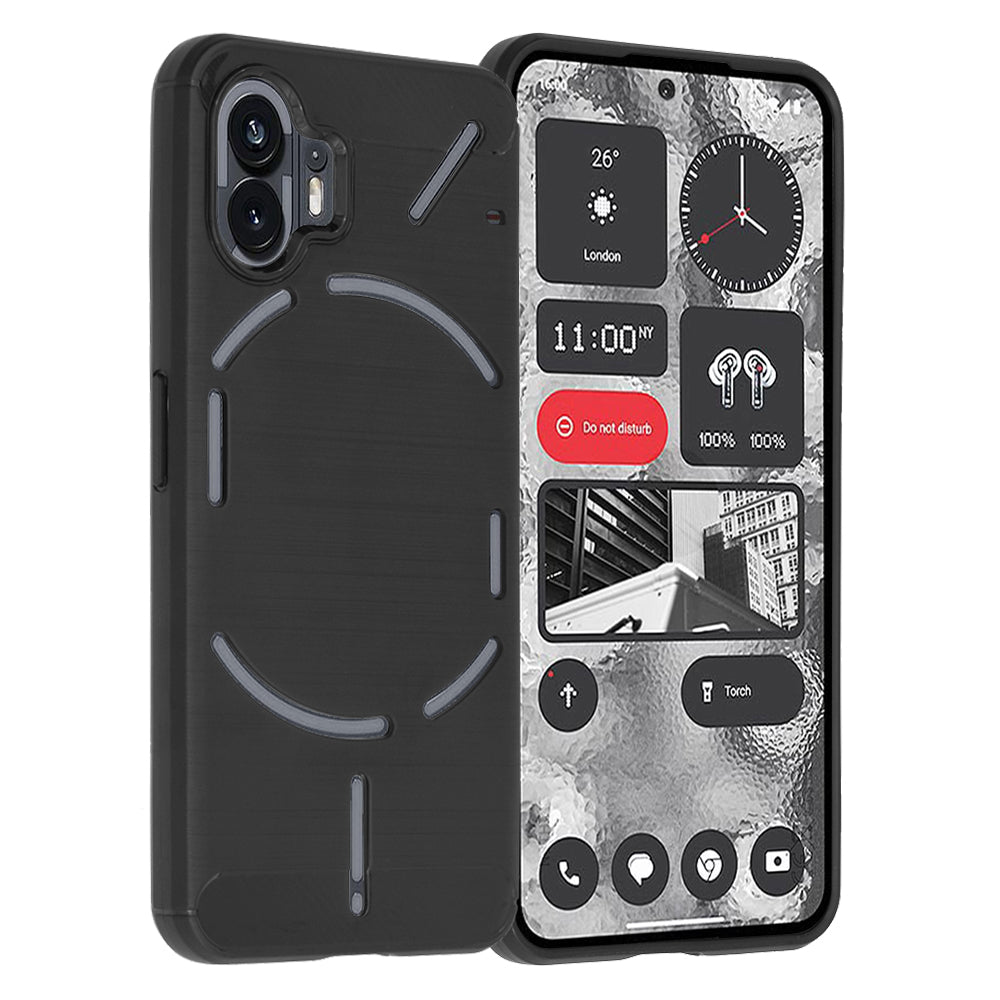 Case for Nothing Phone (2), Techsuit, Carbon, Black