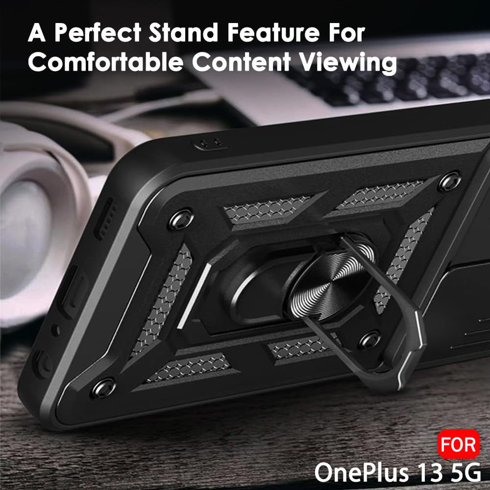 Case for OnePlus 13, Techsuit, CamShield, Black
