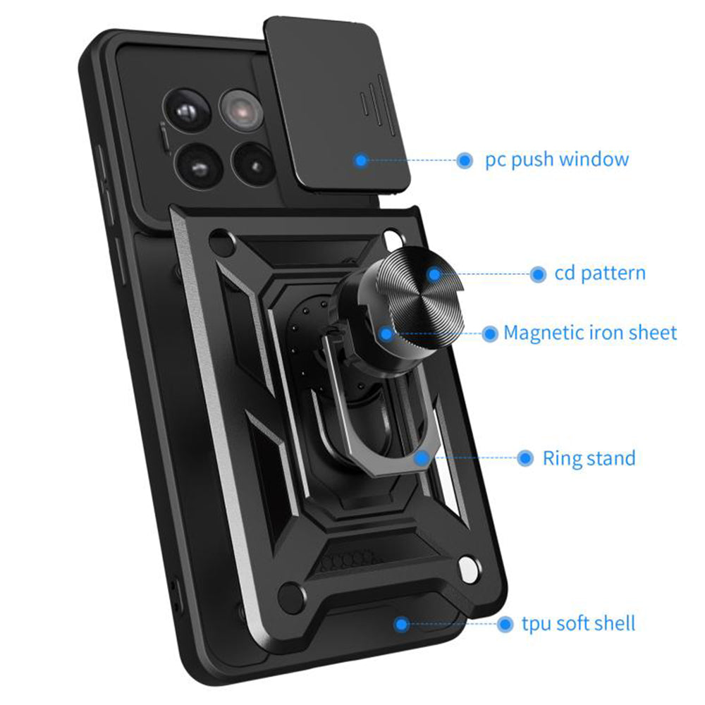 Case for OnePlus 13R, Techsuit, CamShield, Black