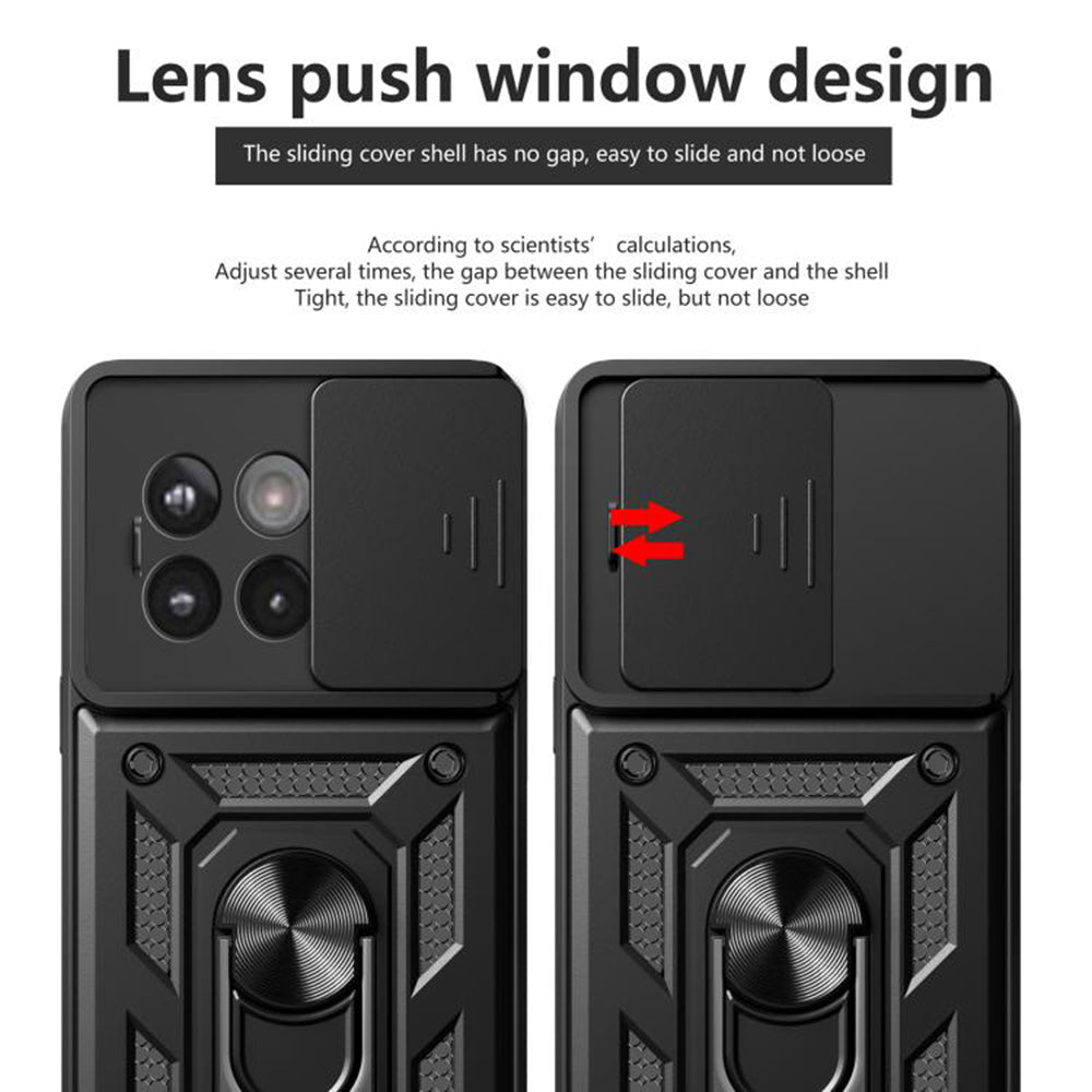 Case for OnePlus 13R, Techsuit, CamShield, Black