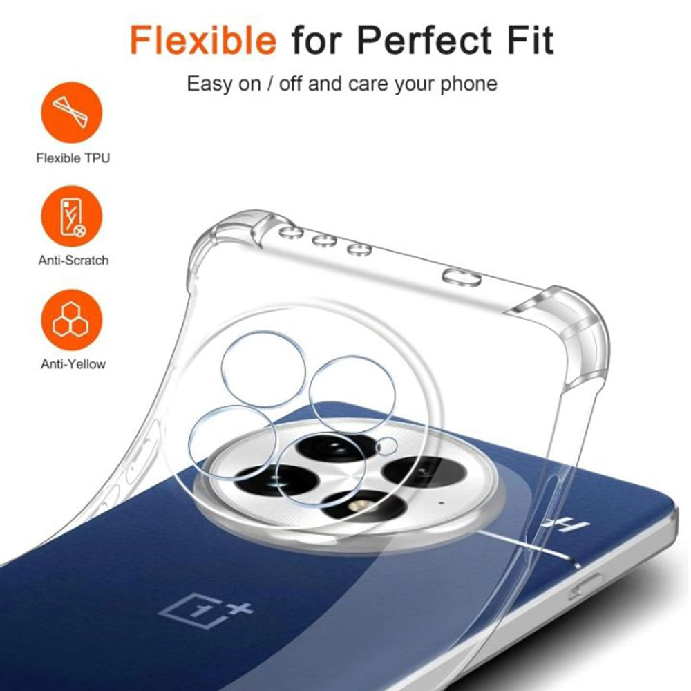 Case for OnePlus 13R, Techsuit, Shockproof Clear, Transparent