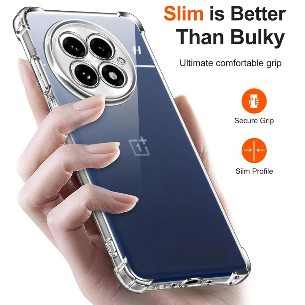 Case for OnePlus 13R, Techsuit, Shockproof Clear, Transparent