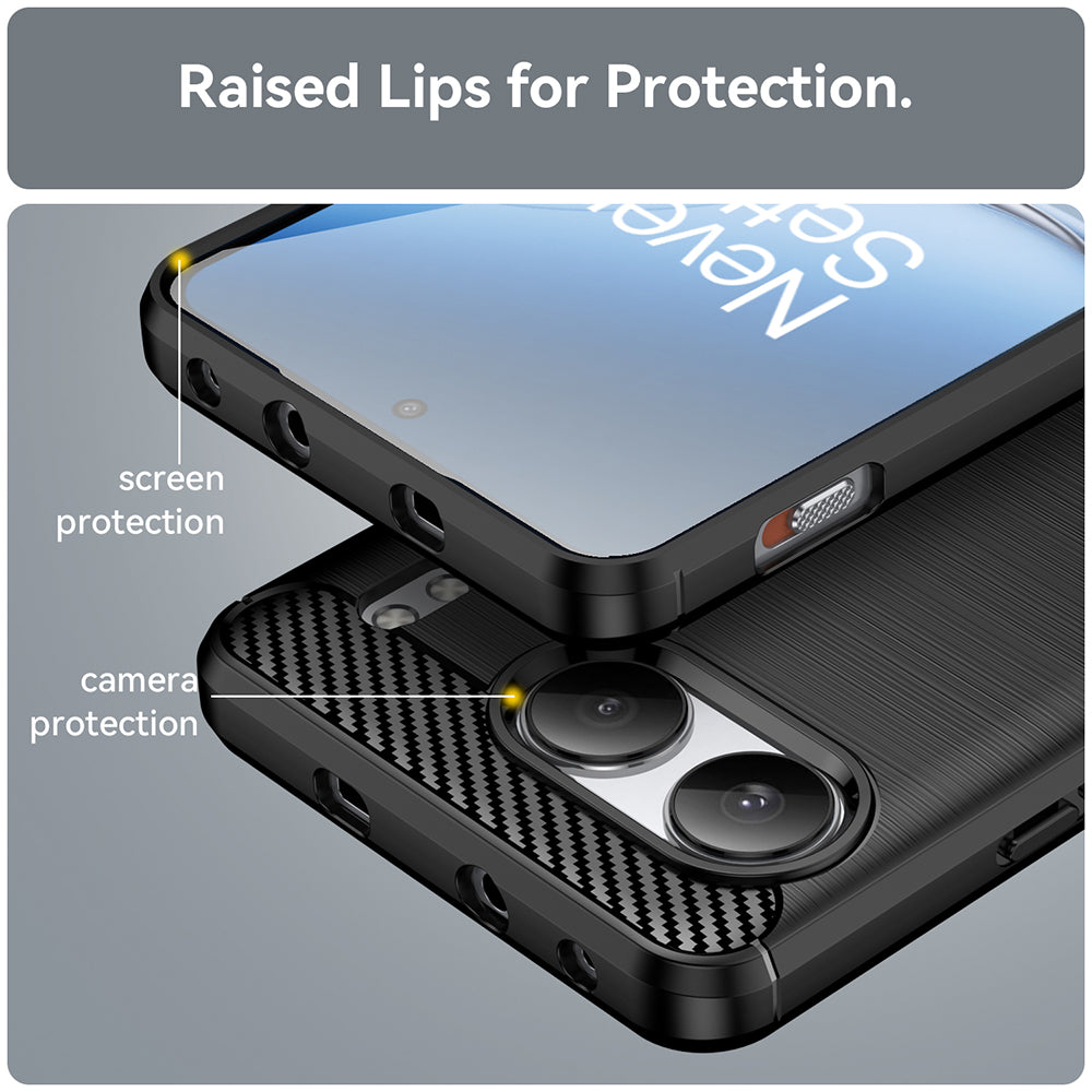 Case for OnePlus Nord 4, Techsuit, Carbon, Black