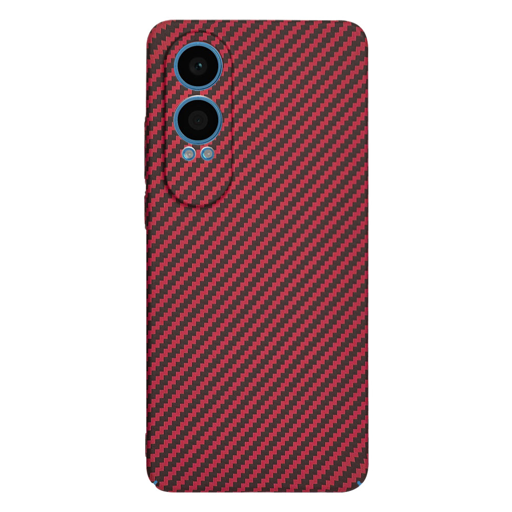 Case for OnePlus Nord CE4 Lite, Techsuit, Carbonite FiberShell, Red
