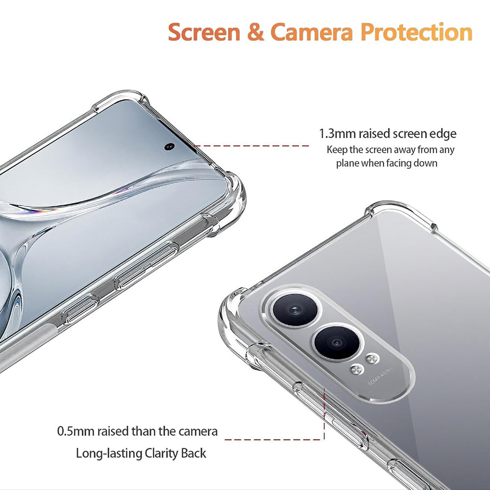 Case for OnePlus Nord CE4 Lite, Techsuit, Shockproof Clear, Transparent