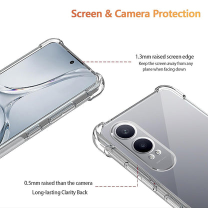 Case for OnePlus Nord CE4 Lite, Techsuit, Shockproof Clear, Transparent