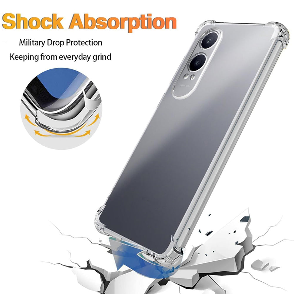 Case for OnePlus Nord CE4 Lite, Techsuit, Shockproof Clear, Transparent