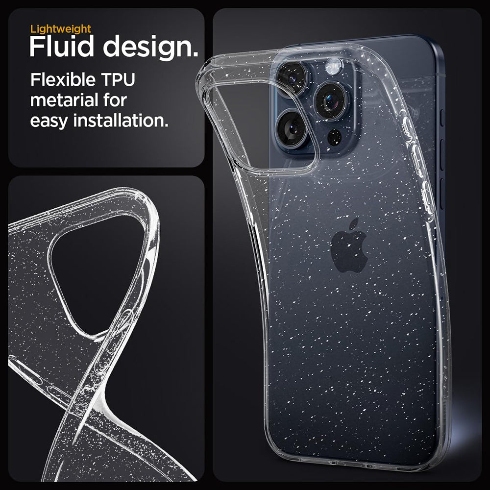 Case for OnePlus Nord CE4 Lite, Techsuit, SparkleSkin, Transparent
