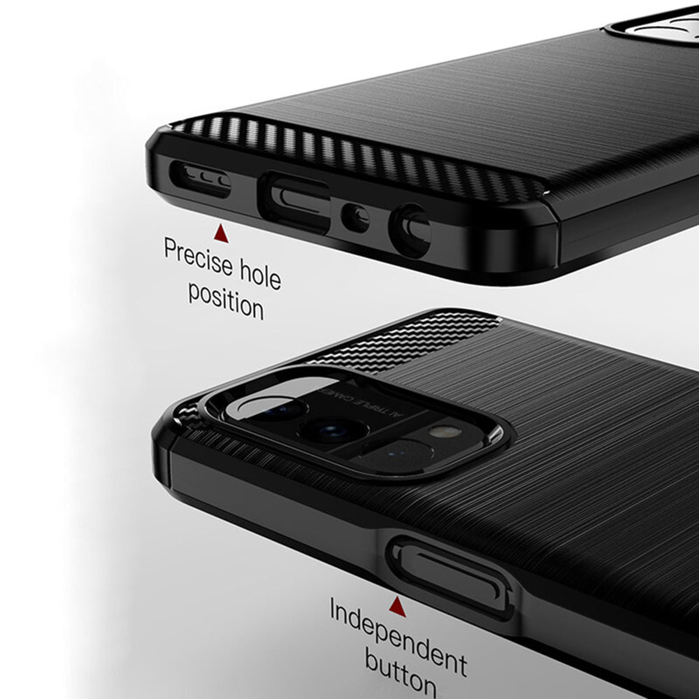 Case for OnePlus Nord N200 5G / Oppo A74 5G / A54 5G, Techsuit, Carbon, Black