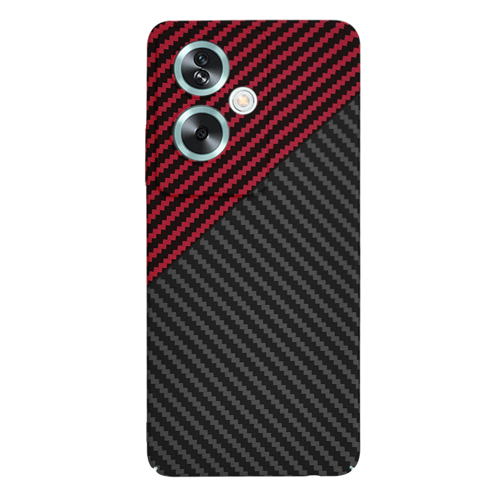 Case for OnePlus Nord N30 SE / Oppo A79, Techsuit, Carbonite FiberShell, Black Red